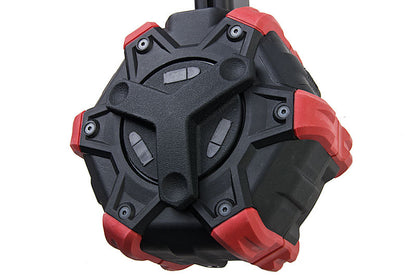 Armorer Work Drum Magazine for WE M16 / M4 GBB Series (RED/BK)