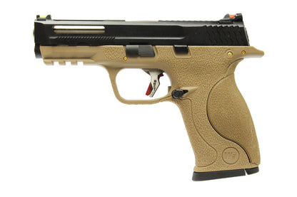 WE MP Big Bird with Hole T4 B Gas Blow Back(TAN)