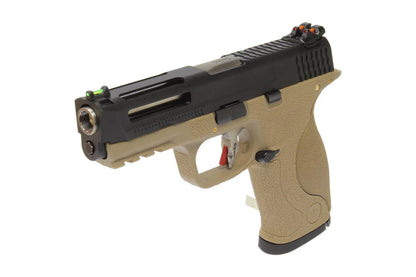 WE MP Big Bird with Hole T4 B Gas Blow Back(TAN)