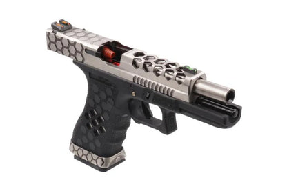 Armorer Works VX0200 (G18C) Gas Blow Back Pistol (SV / Black)