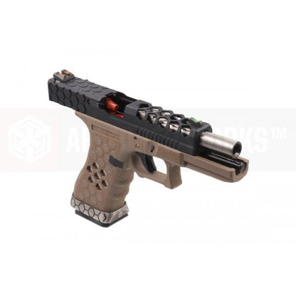 AW Custom VX0211 (G18C) Gas Blow Back Pistol (Black / TAN)