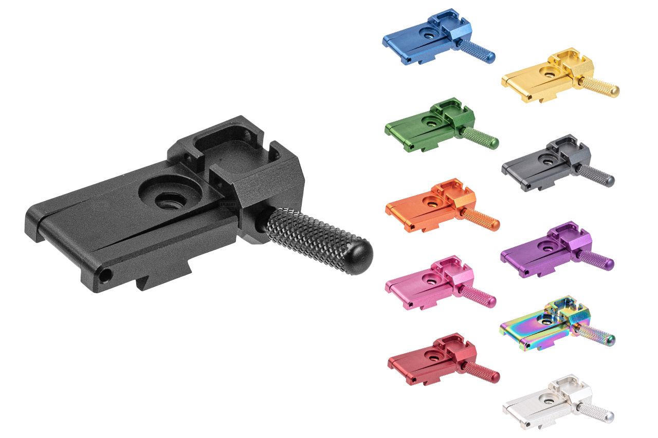 LA Capa Adjustable Fiber Optic Rear Sight With Charging Handle For Marui Hi Capa 5.1