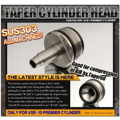 PDI Taper Cylinder Head for Marui VSR-10 with PDI Hop Up Chamber Ver.2