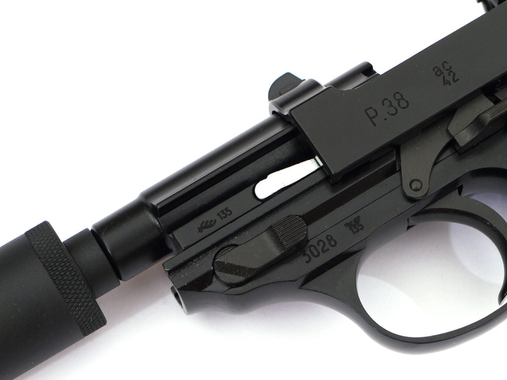 WE P38 (S) CNC Marking with Silencer (Black)