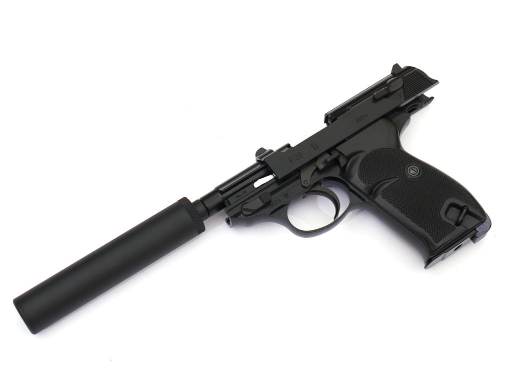 WE P38 (S) CNC Marking with Silencer (Black)