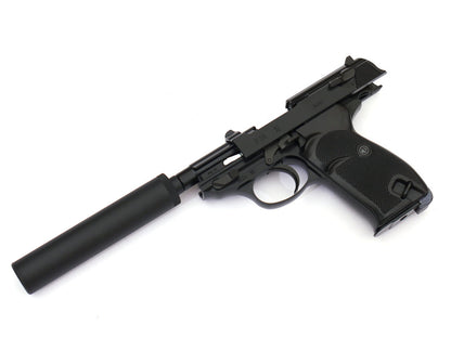 WE P38 (S) CNC Marking with Silencer (Black)