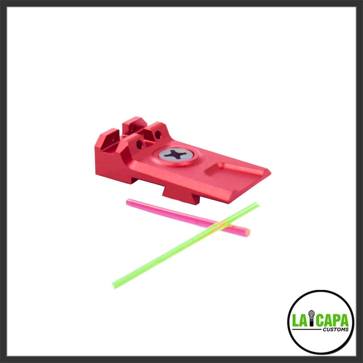 LA Capa Aluminum Lightweight 5.1 Fiber Optic Rear Sight