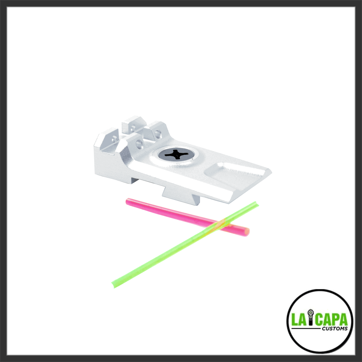 LA Capa Aluminum Lightweight 5.1 Fiber Optic Rear Sight