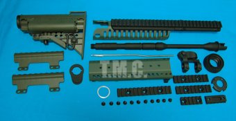 King Arms CASV Handguard Set with 14.5" Outer Barrel & MOD Stock Set(OD)