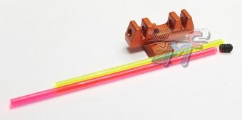 LA Capa S1 Fiber Optic Front Sight For Marui Hi-Capa 4.3/5.1 (Orange)