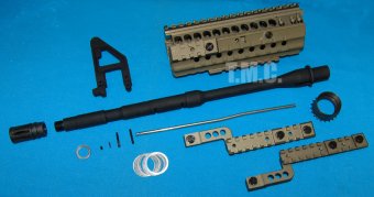 Proud Model 50 M4 Tactical Rail with 14.5inch Outer Barrel Set(Dark Earth)