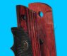 Pachmayr Heritage Rosewood Grip with Finger for M1911 with Ambi Safety