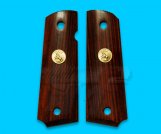 Carom M1911 Wood Grip with Colt Logo for M1911 Series