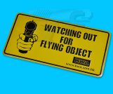 KWA DECO Car Licence Plate - Watch Out for Flying Object