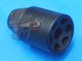 SLR Airsoftworks Liner Compensator Flash Hider (14mm-)(All Black)