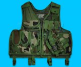 Just Modular Tactical Vest with M4 Pouch(Woodland)