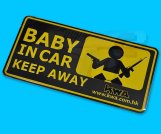 KWA DECO Car Licence Plate - Baby In Car