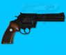 Marushin Colt Anaconda 6inch 8mm X Cartridge Revolver(Black, Wood Version)