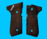 Carom Red Sandalwood Checker Grip for Marui M9 Series
