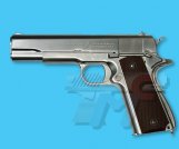 WE M1911A1 with Marking(Silver,Brown Grip)