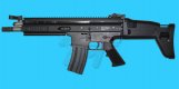WE SCAR Gas BlowBack Rifle(Black)(Open Bolt Version)