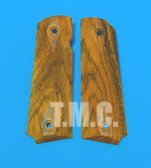 Carom Wood Grip for KSC M1911A1 Series(Diamond Checkers)