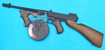 King Arms Thompson M1928 Military AEG Airsoft ( Real Wood )