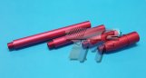 Tokyo Arms Multi-Length CNC Outer Barrel for Systema PTW AEG (14mm-) (Red)