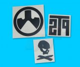 Magpul PTS Logo Vinyl Cut Sticker Pack(Black)