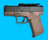 WE XDM 3.8 Compact Gas Blow Back Pistol With Scope Mount(TAN)