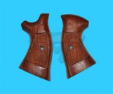 Mulberry Field Wood Grip for S&W K/L Over Size Checkers
