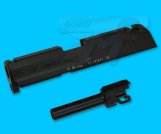 DETONATOR Aluminum Slide Set for Marui USP Compact(Black)