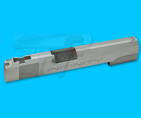 Creation Aluminum Standard Slide for Marui Hi-Capa 5.1(Infinity, Silver) - Click Image to Close