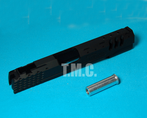 Creation Aluminum Slide for Hi-Capa 5.1 & M1911A1 - Shuey Custom Hexagonal(Black) - Click Image to Close